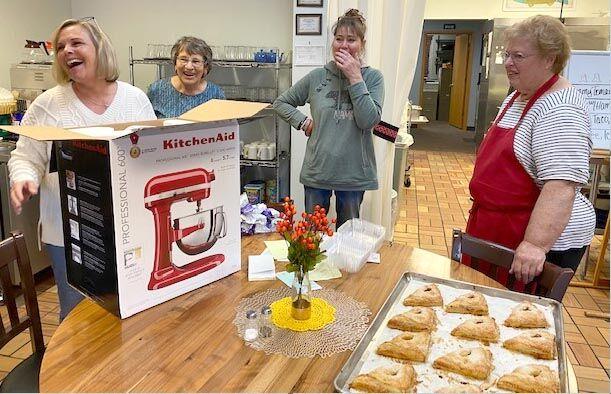 As part of “Plus It Forward,” the Cambridge Affinity Plus branch donated a new mixer to the Cambridge Senior Activity Center. Employees also delivered donuts to each school, along with the bus garage and district offices.
